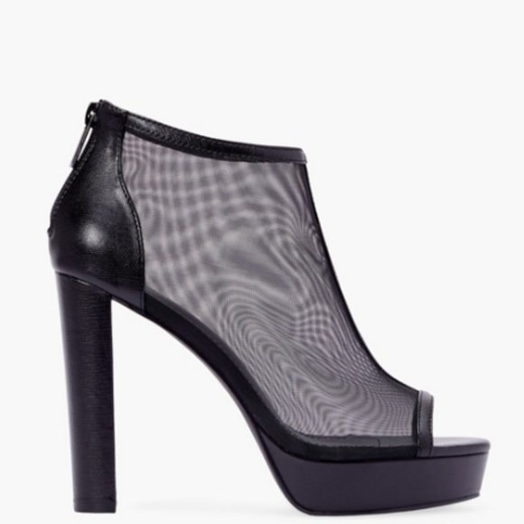 Jules Throwback Peep Toe Heeled Bootie - Picture 5 of 6